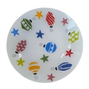 BLOCK 16 Inch Christmas Tree Ornament Round Platter